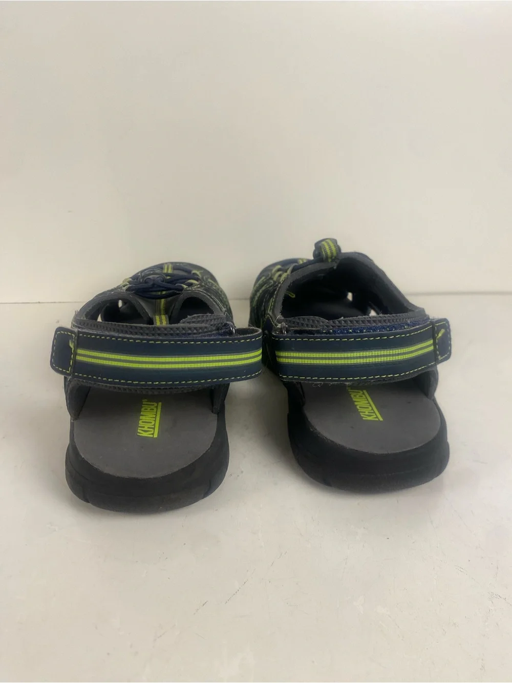 KHOMBU Dillon Gray Green Outdoors Water Hiking Shoes Size 4